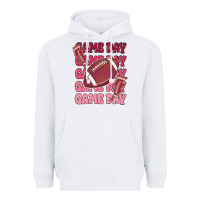 White game day football Heavyweight Hoodie - MaliasSmallBusiness