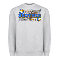Heather Grey brother volleyball Heavyweight Sweatshirt - Zillion Design Studio