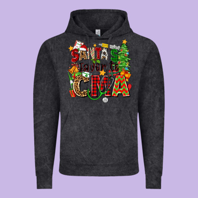 Santa's Favorite Cma Vintage Hoodie Designed By Zillion Design Studio