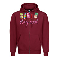 Burgundy stay cool Zipper Hoodie - AdoDesignShop