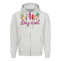 Dove Grey stay cool Zipper Hoodie - AdoDesignShop