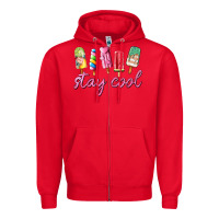 Red stay cool Zipper Hoodie - AdoDesignShop