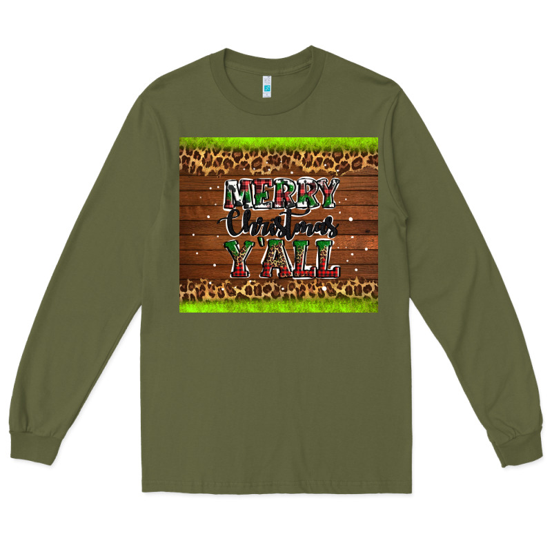 Merry Christmas Y'all Long Sleeve Tee by AdoDesignShop | Teevron