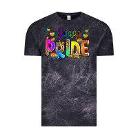 Cloud Black happy pride Vintage Tee - Zillion Design Studio