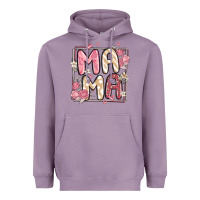 Lavender floral mama Heavyweight Hoodie - MaliasSmallBusiness