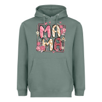 Sage floral mama Heavyweight Hoodie - MaliasSmallBusiness
