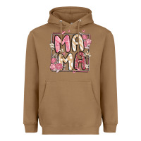 Toasted Coconut floral mama Heavyweight Hoodie - MaliasSmallBusiness