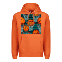 Carrot basketball hoop seamless pattern Premium Hoodie - BundleAndBundleShop