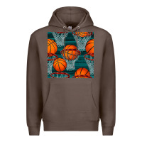 Coffee basketball hoop seamless pattern Premium Hoodie - BundleAndBundleShop