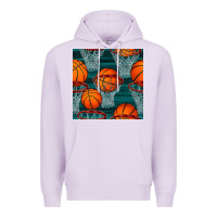 Lilac basketball hoop seamless pattern Premium Hoodie - BundleAndBundleShop