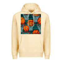 Pina Colada basketball hoop seamless pattern Premium Hoodie - BundleAndBundleShop
