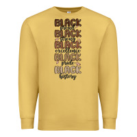 Antique Gold black history melanin malia Premium Sweatshirt - MaliasSmallBusiness
