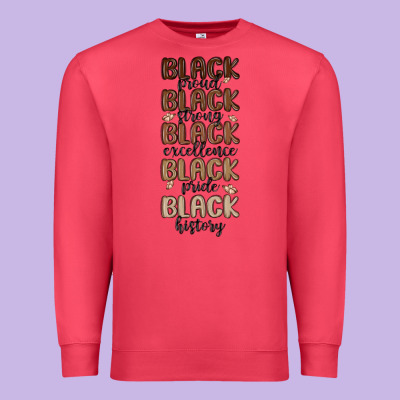 Black History Melanin Malia Premium Sweatshirt Designed By Maliassmallbusiness