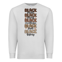 Dove Grey black history melanin malia Premium Sweatshirt - MaliasSmallBusiness
