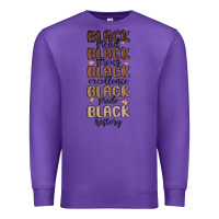 Purple black history melanin malia Premium Sweatshirt - MaliasSmallBusiness