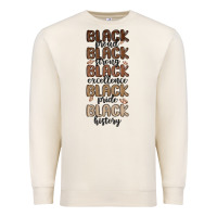 Sandshell black history melanin malia Premium Sweatshirt - MaliasSmallBusiness