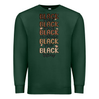 Sports Green black history melanin malia Premium Sweatshirt - MaliasSmallBusiness