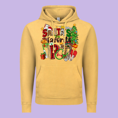 Santa's Favorite Pt Vintage Hoodie Designed By Zillion Design Studio