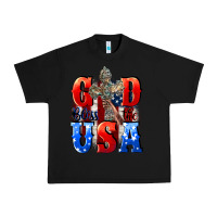 Black God bless the USA  4th of july Urban Heavy Tee - CowGirlArtShop