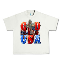 Pistachio God bless the USA  4th of july Urban Heavy Tee - CowGirlArtShop