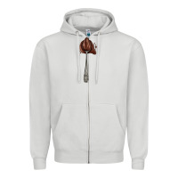 Dove Grey spoon with chocolate Zipper Hoodie - AdoDesignShop