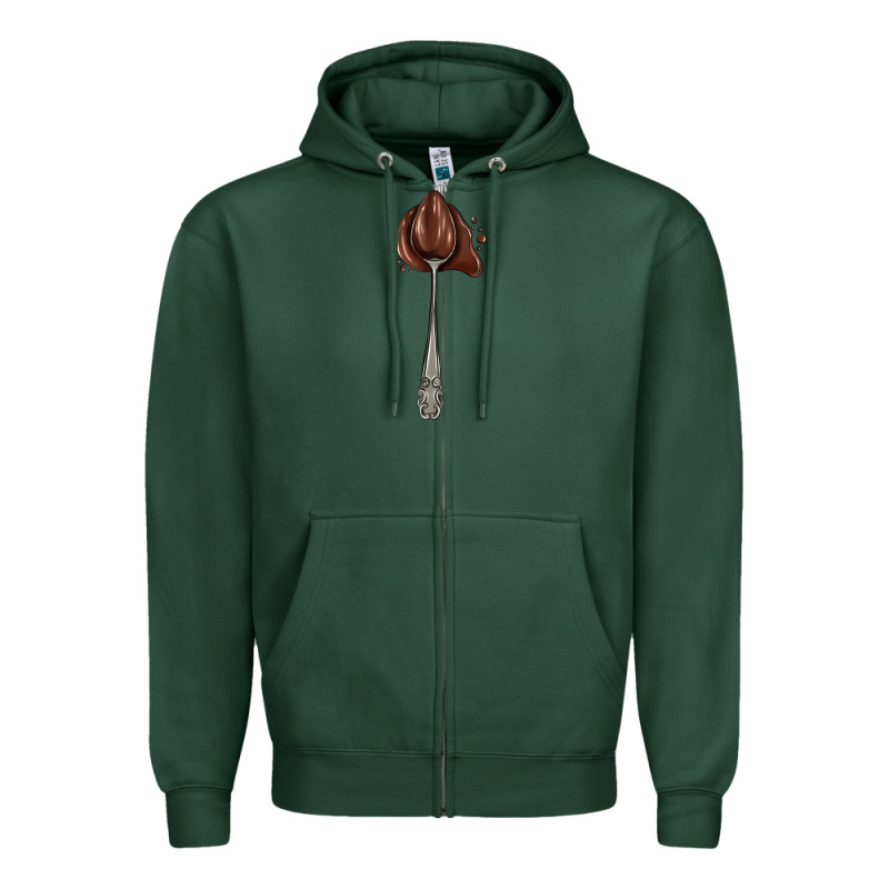Spoon With Chocolate Zipper Hoodie by AdoDesignShop | Teevron