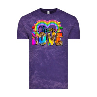 Cloud Purple Choose love Vintage Tee - Zillion Design Studio