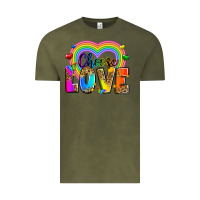 Vintage Olive Choose love Vintage Tee - Zillion Design Studio