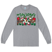 Heather Grey mexican flag sunflower mom leopard Long Sleeve Tee - JahusDesignShop