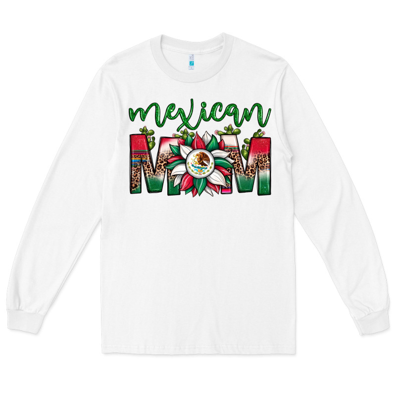 Mexican Flag Sunflower Mom Leopard Long Sleeve Tee by JahusDesignShop | Teevron
