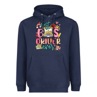 Navy best bus driver ever Heavyweight Hoodie - MaliasSmallBusiness