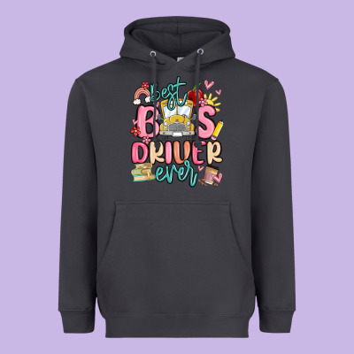 Best Bus Driver Ever Heavyweight Hoodie Designed By Maliassmallbusiness
