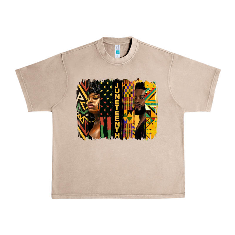 Juneteenth Brush Stroke Urban Heavy Tee by HRA Design Shop | Teevron