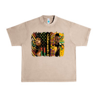 French Oak juneteenth brush stroke Urban Heavy Tee - HRA Design Shop