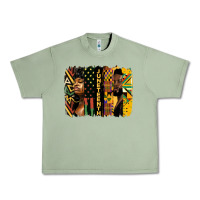 Oil Green juneteenth brush stroke Urban Heavy Tee - HRA Design Shop