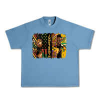 Pebble Blue juneteenth brush stroke Urban Heavy Tee - HRA Design Shop