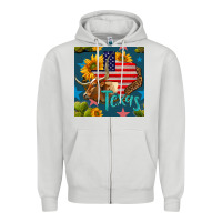 Dove Grey 4th of july texas map with cow seamless pattern Zipper Hoodie - BundleAndBundleShop
