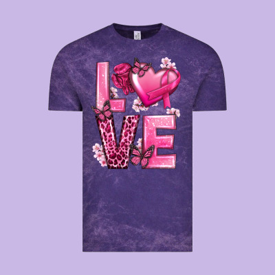 Love Cancer With Heart Vintage Tee Designed By Texasbilliewilder