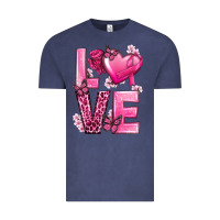 Vintage Denim Love Cancer with Heart Vintage Tee - texasbilliewilder