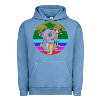 Pigment Pebble Blue Koala Urban Hoodie - Bettercallsaul
