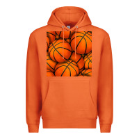 Carrot basketball seamless pattern Premium Hoodie - BundleAndBundleShop