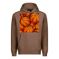 Chestnut basketball seamless pattern Premium Hoodie - BundleAndBundleShop