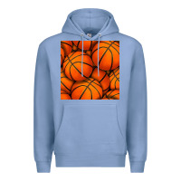Colony Blue basketball seamless pattern Premium Hoodie - BundleAndBundleShop