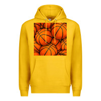 Lemon basketball seamless pattern Premium Hoodie - BundleAndBundleShop