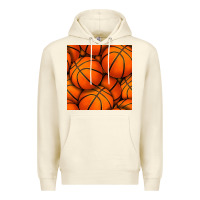 Sandshell basketball seamless pattern Premium Hoodie - BundleAndBundleShop