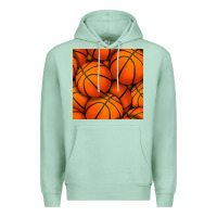 Seafoam basketball seamless pattern Premium Hoodie - BundleAndBundleShop