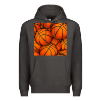 Smoke basketball seamless pattern Premium Hoodie - BundleAndBundleShop