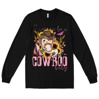 Black i wanna be a cowboo baby halloween Long Sleeve Tee - AdoDesignShop