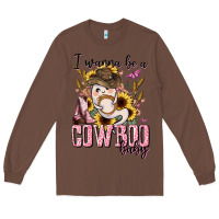 Chestnut i wanna be a cowboo baby halloween Long Sleeve Tee - AdoDesignShop