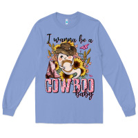 Colony Blue i wanna be a cowboo baby halloween Long Sleeve Tee - AdoDesignShop